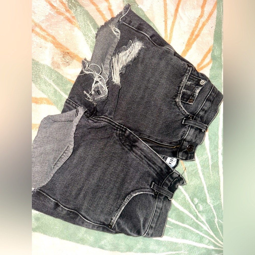 Pistola Black Jean Shorts
